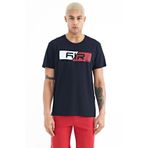 Air Jones 88205 Lacivert Baskı Detaylı O Yaka Standart Kalıp Erkek T-shirt