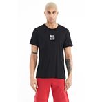 Air Jones 88222 Siyah Baskılı O Yaka Standart Kalıp Erkek T-shirt