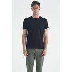 Air Jones 88245 Siyah O Yaka Standart Kalıp Basic Erkek T-shirt