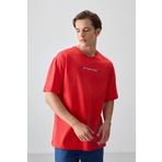 Air Jones 88358 Fiesta Kalın Yumuşak Dokulu Oversize Fit Baskılı Erkek T-Shirt