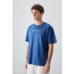 Air Jones 88358 Parlament Kalın Yumuşak Dokulu Oversize Fit Baskılı Erkek T-Shirt