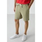 AIR JONES Açık Çağla Pamuklu Kalın Yumuşak Dokulu Comfort Fit Basic Erkek Şort - 81274
