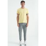 AIR JONES Calvin Sarı Basic Erkek T-Shirt - 88245