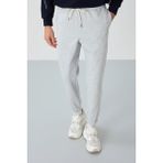 Air Jones Gri Yüzeyi Dokulu Standart Fit Erkek Eşofman Alt - 82156 - 2XL