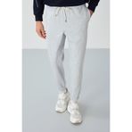 AIR JONES Gri Yüzeyi Dokulu Standart Fit Erkek Eşofman Alt - 82156