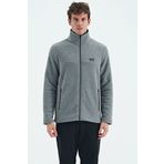 Air Jones Hardy Gri Melanj Standart Kalıp Polar Erkek Sweatshirt - 88299
