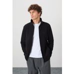 Air Jones Hardy Siyah Standart Kalıp Polar Erkek Sweatshirt - 88299