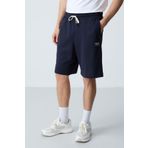 AIR JONES Lacivert Pamuklu Kalın Yumuşak Dokulu Standart Fit Basic Erkek Şort - 81277