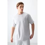 Air Jones Taş Pamuklu Kalın Yumuşak Dokulu Oversize Fit Basic Erkek T-Shirt - 88378 - 2XL