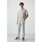 AIR JONES Taş Pamuklu Kalın Yumuşak Dokulu Oversize Fit Nakışlı Erkek Eşofman Takım - 85252