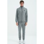 AIR JONES Troy Gri Melanj Standart Kalıp Erkek Eşofman Takım - 85196