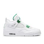 Air Jordan Retro 4 Metalic Green