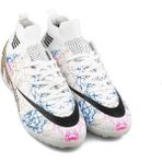 Air Laliga Yarı Profesyonel Çoraplı Çim-Halı Saha Kauçuk Taban Unisex Futbol Ayakkabısı - Beyaz