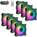 Air Turbine 7X120MM 7'li Argb Pro Fan Seti Kit Kasa Fanı (Kontrolcülü ve Kumandalı)