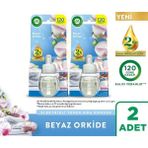 Air Wick 2x19ml Elektrikli Oda Kokusu Yedek Şişe Beyaz Orkide Doğal Yağ Özleri İçeren