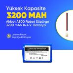 Airbot A500 Robot Süpürge 3200 mAh 14.4 V Batarya – Orjinal Uyumlu Uzun Ömürlü, Yüksek Performans Pil