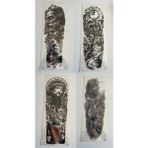 Airbrush Tattoo 1 Hafta Kalıcı 4 Adet Birden Tam Kol Bacak Kaplama 46 cm Geçici Dövme Seti - Desenli
