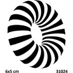 Airbrush Tattoo 3D Daire Yapışkanlı Stencil Süsleme ve Boyama Kalıbı