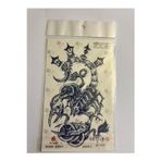 Airbrush Tattoo Akrep 18X11 Cm Aylık Yarı Kalıcı Kalıcı Geçici Dövme Yapıştırma Dövme