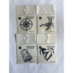 Airbrush Tattoo Akrep 4 Adet Birden Minimal 3 Hafta Kalıcı Geçici Dövme Seti