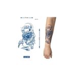 Airbrush Tattoo Akrep Gül 1 Ay Kalıcı Geçici Dövme Yapıştırma Dövme