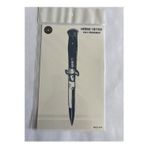 Airbrush Tattoo Bıçak 18X11 Cm Yarı Kalıcı Hayalet Geçici Dövme Yapıştırma Dövme