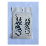 Airbrush Tattoo Dragon Minimal 11X8 Cm Yarı Kalıcı Geçici Dövme Yapıştırma Dövme