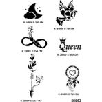 Airbrush Tattoo Düş Kapanı Sonsuzluk Geçici Dövme Kalıpları Sadece Desen