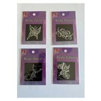 Airbrush Tattoo Işıltılı Yapıştırma Dövmeler 4 Adet Birden Kelbek Akrep Serisi