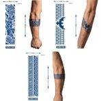 Airbrush Tattoo Kuru Kafa Kartal 3 Adet Birden Yarı Kalıcı Şerit Bant Aylık Geçici Dövmeler