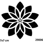 Airbrush Tattoo Mandala Modeli Sırt Stencil Süsleme ve Boyama Kalıbı