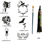Airbrush Tattoo Sıradışı Hayatlar Tüp Kına Ve Fırça Li Tattoo Geçici Dövme Seti