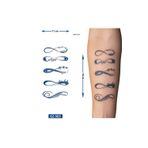 Airbrush Tattoo Sonsuzluk 1 Ay Kalıcı Geçici Dövme Yapıştırma Dövme