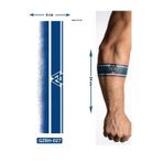 Airbrush Tattoo Üçgen Şerit Kol ve Ayak Için Şerit Bant Dövmesi Yarı Kalıcı Geçici Dövme