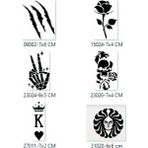 Airbrush Tattoo Zafer Geçici Dövme Şablonu Seti Sadece Desen