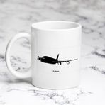 Airbus Model 2 Kişiye Özel Kupa Bardak
