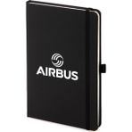 Airbus Not Defteri 13X21 cm Pilot - Havacı - Uçak Tutkunu Hediye - Siyah - Çizgili