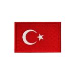 Airforcemarket Nakışlı Arma Siyah Amerikan Fermuarlı (cırt) Askeri Görev Peçleri, Yamaları, Bayrak (Türk Bayrağı)