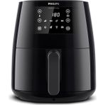 Airfryer Fritöz, 0.8 Kg, 4.1 L Kapasite, Siyah
