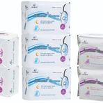 Airiz 8Li Gece 3 Paket + 10Lu Gündüz 2 Paket + 30Lu Günlük 2 Paket Hijyenik Kadın Pedi Seti (7 Paket 104 Adet)