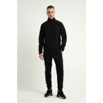 Airlife Professional Sr1 Vogue-26 Erkek Tam Boy Fermuarlı Ceket Siyah - XL