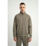 Airlife Supply Ms One Erkek Tam Boy Fermuarlı Hafif Yünlü Dik Yakalı Ceket Haki - 2XL