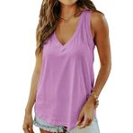 AirMood Cami Tank Top Camisole Mor Kadın Kolsuz T-shirt