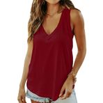 AirMood Cami Tank Top Camisole Şarap Rengi Kadın Kolsuz T-shirt