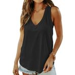 AirMood Cami Tank Top Camisole Siyah Kadın Kolsuz T-shirt