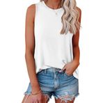 AirMood Cami Tank Tops Beyaz Kadın Kolsuz T-shirt