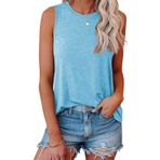 AirMood Cami Tank Tops Gök Mavisi Kadın Kolsuz T-shirt