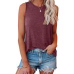 AirMood Cami Tank Tops Şarap Rengi Kadın Kolsuz T-shirt