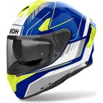 Aıroh Spark 2 Chrono Blue Yellow Gloss Kask - XL - Mavi - Sarı