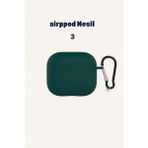Airpod 3 Nesil Uyumlu Kılıf Silikon Kapak Arka Koruma Kabı Koruyucu Kılıf - Haki - Nesil 3
